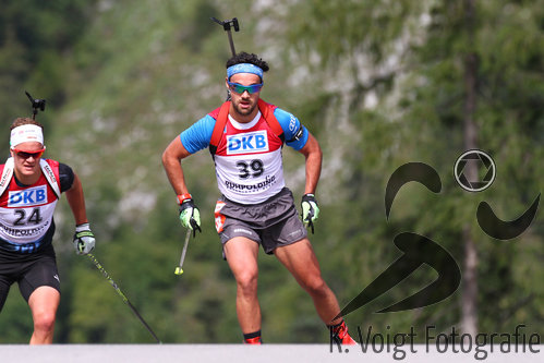 13.09.2015, xkvx, Wintersport, Deutsche Meisterschaft Biathlon 2015, v.l. Thomas Bormolini (Italien)