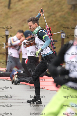 01.10.2016, xkvx, Wintersport, Biathlon Nordcup 2016, Grundlagenschiessen v.l. HAMPE Tim