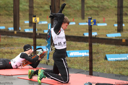 01.10.2016, xkvx, Wintersport, Biathlon Nordcup 2016, Grundlagenschiessen v.l. BAUMANN Florian