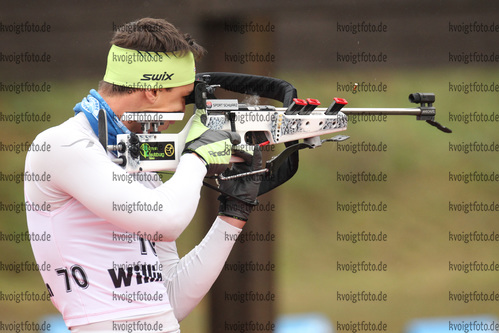 01.10.2016, xkvx, Wintersport, Biathlon Nordcup 2016, Grundlagenschiessen v.l. RUDOLPH Hendrik