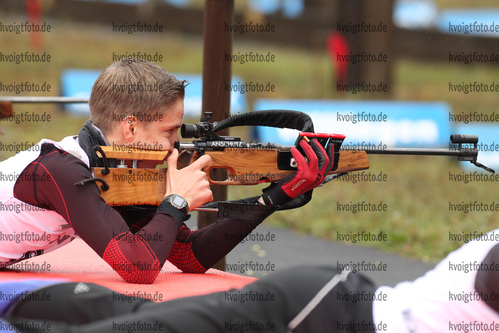 01.10.2016, xkvx, Wintersport, Biathlon Nordcup 2016, Grundlagenschiessen v.l. EICHHORN Felix