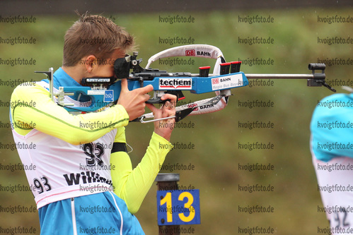 01.10.2016, xkvx, Wintersport, Biathlon Nordcup 2016, Grundlagenschiessen v.l. SCHMID Bernhard