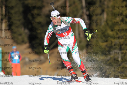 10.12.2016, xkvx, Wintersport, Biathlon IBU Junior Cup - Lenzerheide, Einzel v.l. STOYANOV Kristiyan