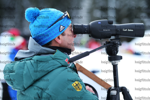 10.12.2017, xkvx, Wintersport, Biathlon IBU Junior Cup - Obertilliach, Sprint v.l. DANZ Marco