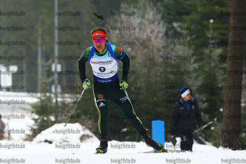 27.01.2018, xkvx, Wintersport, Biathlon IBU Junior Cup - Nove Mesto Na Morave, Sprint v.l. GROTIAN Tim