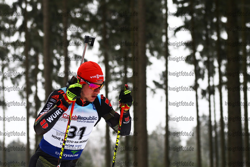 27.01.2018, xkvx, Wintersport, Biathlon IBU Junior Cup - Nove Mesto Na Morave, Sprint v.l. RIETHMUELLER Danilo