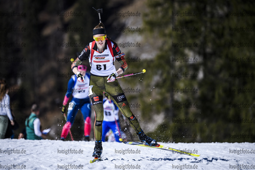 17.03.2019, xkvx, Biathlon, Deutschlandpokal Ruhpolding, Supereinzel, v.l. RICHTER Anna-Maria