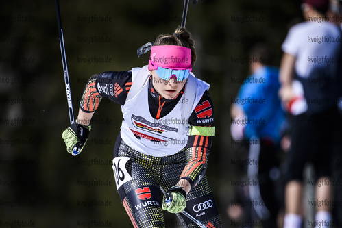 17.03.2019, xkvx, Biathlon, Deutschlandpokal Ruhpolding, Supereinzel, v.l. DINGELSTEDT Josephine