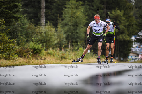 07.09.2019, xkvx, Biathlon, Deutsche Meisterschaften am Arber, Sprint Herren, v.l. Roman Rees