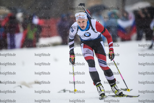 20.12.2019, xkvx, Biathlon IBU Weltcup Le Grand Bornand, Sprint Damen, v.l. Katharina Innerhofer (Austria) in aktion / in action competes