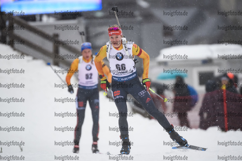 20.12.2019, xkvx, Biathlon IBU Weltcup Le Grand Bornand, Sprint Damen, v.l. Maren Hammerschmidt (Germany) in aktion / in action competes