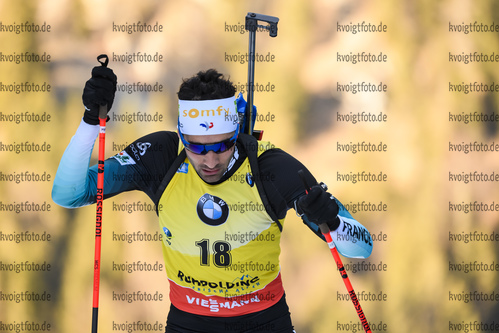 16.01.2019, xkvx, Biathlon IBU Weltcup Ruhpolding, Sprint Herren, v.l. Martin Fourcade (France)  / 