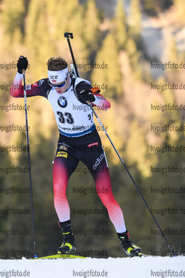 16.01.2019, xkvx, Biathlon IBU Weltcup Ruhpolding, Sprint Herren, v.l. Tarjei Boe (Norway) in aktion / in action competes