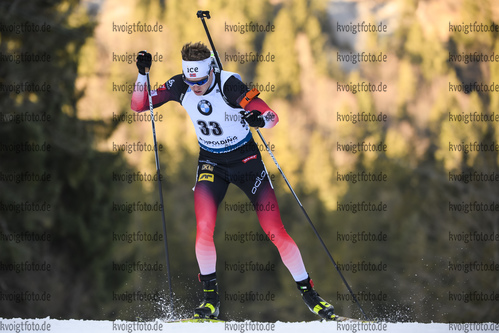 16.01.2019, xkvx, Biathlon IBU Weltcup Ruhpolding, Sprint Herren, v.l. Tarjei Boe (Norway) in aktion / in action competes