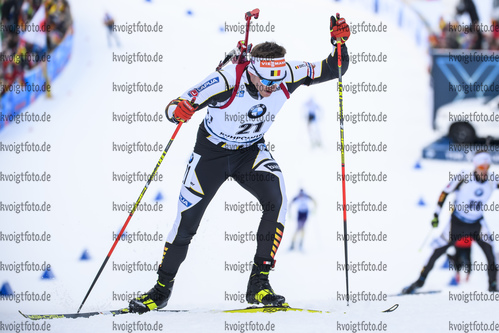 16.01.2019, xkvx, Biathlon IBU Weltcup Ruhpolding, Sprint Herren, v.l. Florent Claude (Belgium) in aktion / in action competes