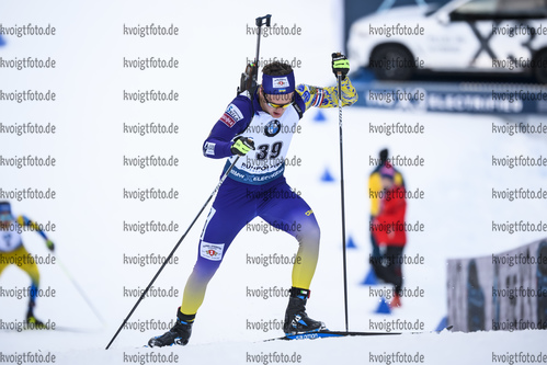 16.01.2019, xkvx, Biathlon IBU Weltcup Ruhpolding, Sprint Herren, v.l. Anton Dudchenko (Ukraine) in aktion / in action competes