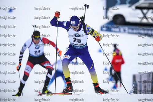 16.01.2019, xkvx, Biathlon IBU Weltcup Ruhpolding, Sprint Herren, v.l. Artem Pryma (Ukraine) in aktion / in action competes