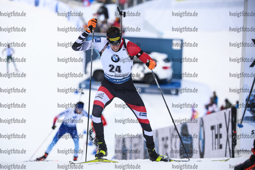 16.01.2019, xkvx, Biathlon IBU Weltcup Ruhpolding, Sprint Herren, v.l. Julian Eberhard (Austria) in aktion / in action competes