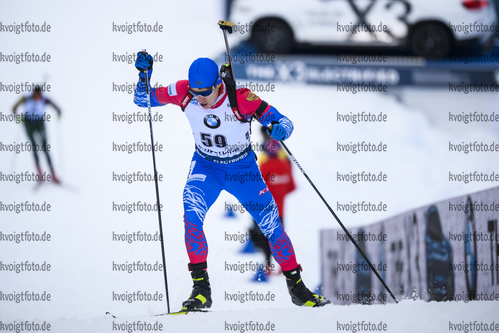 16.01.2019, xkvx, Biathlon IBU Weltcup Ruhpolding, Sprint Herren, v.l. Eduard Latypov (Russia) in aktion / in action competes