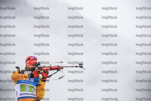 18.01.2019, xkvx, Biathlon IBU Weltcup Ruhpolding, Staffel Herren, v.l. Philipp Nawrath (Germany) in aktion am Schiessstand / at the shooting range
