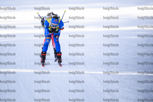 16.02.2020, xkvx, Biathlon IBU Weltmeisterschaft Antholz, Verfolgung Damen, v.l. Dorothea Wierer (Italy) in aktion / in action competes
