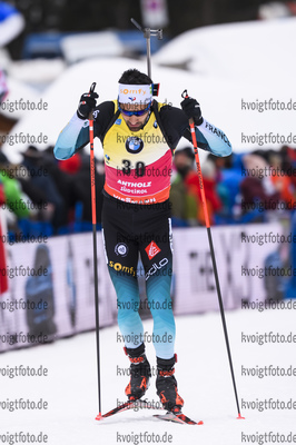 19.02.2020, xkvx, Biathlon IBU Weltmeisterschaft Antholz, Einzel Herren, v.l. Martin Fourcade (France) in aktion / in action competes