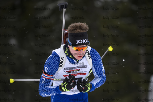 28.02.2020, xkvx, Biathlon DSV Deutschlandpokal Ruhpolding, Sprint - maennlich, v.l. Elias Seidl (Germany)  / 