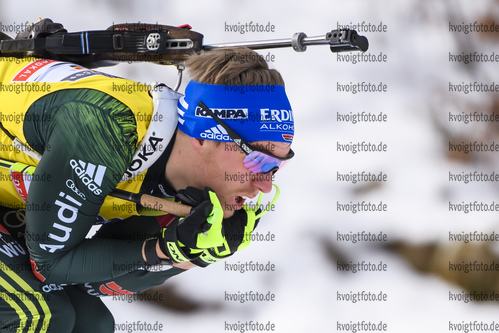 29.01.2020, xkvx, Biathlon DSV Deutschlandpokal Ruhpolding, Massenstart - maennlich, v.l. David Zobel (Germany)  / 