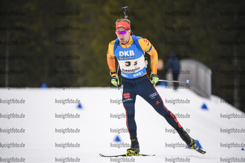 01.03.2020, xkvx, Biathlon DSV Deutschlandpokal Ruhpolding, Staffel - maennlich, v.l. Tim Grotian (Germany)  / 