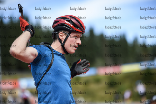 03.09.2020, xkvx, Biathlon Deutsche Meisterschaften Altenberg, Training Herren, v.l. Lucas Fratzscher (Germany)  / 