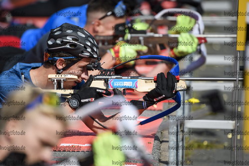 03.09.2020, xkvx, Biathlon Deutsche Meisterschaften Altenberg, Training Herren, v.l. Franz Schaser (Germany)  / 