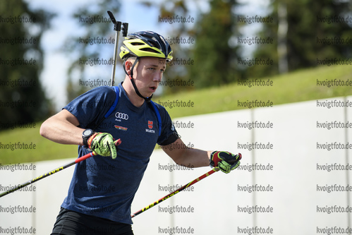 03.09.2020, xkvx, Biathlon Deutsche Meisterschaften Altenberg, Training Herren, v.l. Frederik Madersbacher (Germany)  / 