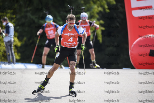 06.09.2020, xkvx, Biathlon Deutsche Meisterschaften Altenberg, Verfolgung Herren, v.l. Simon Schempp (Germany)  / 