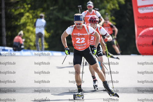 06.09.2020, xkvx, Biathlon Deutsche Meisterschaften Altenberg, Verfolgung Herren, v.l. Niklas Homberg (Germany)  / 