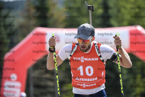 06.09.2020, xkvx, Biathlon Deutsche Meisterschaften Altenberg, Verfolgung Herren, v.l. Matthias Dorfer (Germany)  / 