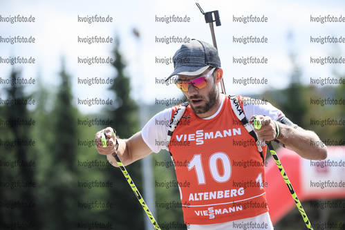 06.09.2020, xkvx, Biathlon Deutsche Meisterschaften Altenberg, Verfolgung Herren, v.l. Matthias Dorfer (Germany)  / 