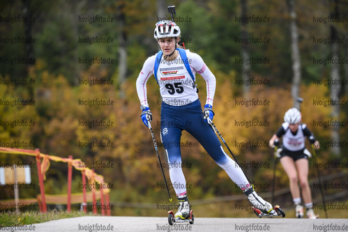 10.10.2020, xkvx, Biathlon, Deutschlandpokal Notschrei, Sprint - weiblich, v.l. Christina Benedetti