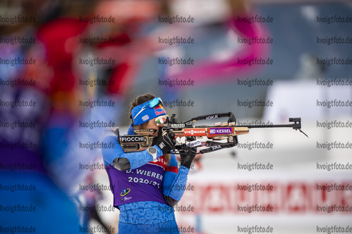 15.12.2020, xkvx, Biathlon IBU Weltcup Hochfilzen, Training Damen und Herren, v.l. Dorothea Wierer (Italy)  / 