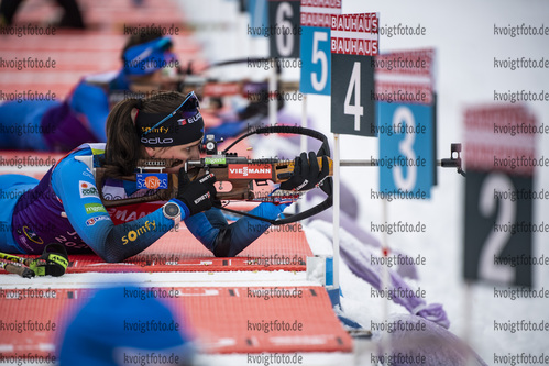 15.12.2020, xkvx, Biathlon IBU Weltcup Hochfilzen, Training Damen und Herren, v.l. Julia Simon (France)  / 