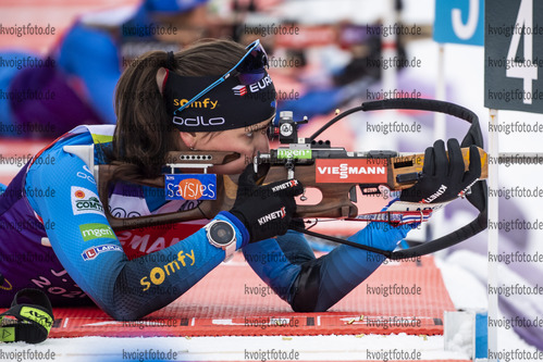 15.12.2020, xkvx, Biathlon IBU Weltcup Hochfilzen, Training Damen und Herren, v.l. Julia Simon (France)  / 