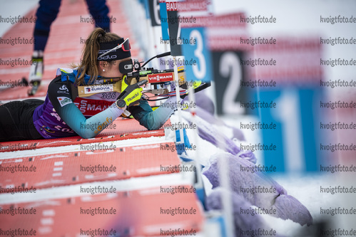 15.12.2020, xkvx, Biathlon IBU Weltcup Hochfilzen, Training Damen und Herren, v.l. Caroline Colombo (France)  / 