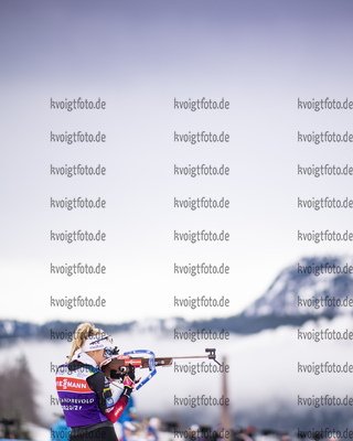 15.12.2020, xkvx, Biathlon IBU Weltcup Hochfilzen, Training Damen und Herren, v.l. Ingrid Landmark Tandrevold (Norway)  / 