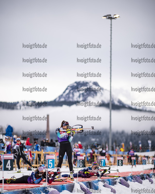 15.12.2020, xkvx, Biathlon IBU Weltcup Hochfilzen, Training Damen und Herren, v.l. Caroline Colombo (France)  / 