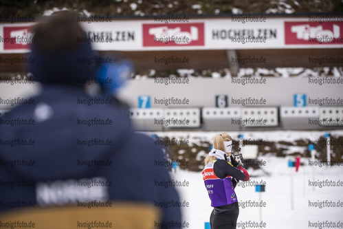 15.12.2020, xkvx, Biathlon IBU Weltcup Hochfilzen, Training Damen und Herren, v.l. Tiril Eckhoff (Norway)  / 