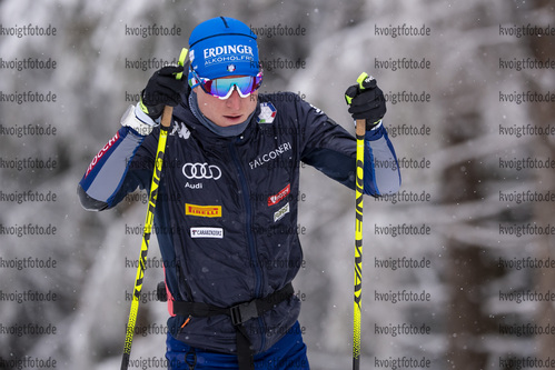 07.01.2020, xkvx, Biathlon IBU Weltcup Oberhof, Training Damen und Herren, v.l. Lukas Hofer (Italy) in aktion / in action competes