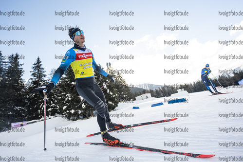 20.01.2021, xkvx, Biathlon IBU Weltcup Antholz, Training Damen und Herren, v.l. Emilien Jacquelin (France)  / 