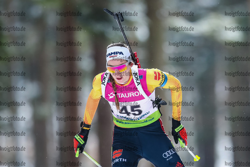 27.01.2021, xtwx, Biathlon IBU European Championships Duszniki Zdroj, Einzel Damen, v.l. Vanessa Voigt (Germany)  /