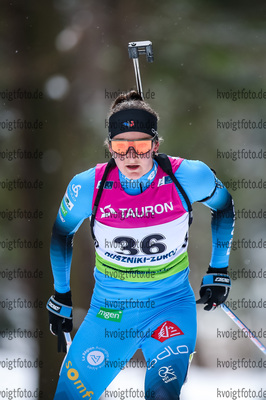 27.01.2021, xtwx, Biathlon IBU European Championships Duszniki Zdroj, Einzel Damen, v.l. Lou Jeanmonnot (France)  /