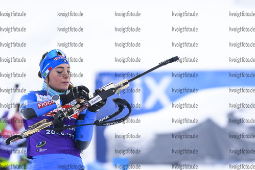 11.02.2021, xkvx, Biathlon IBU World Championships Pokljuka, Training Damen und Herren, v.l. Dorothea Wierer (Italy) in aktion am Schiessstand / at the shooting range