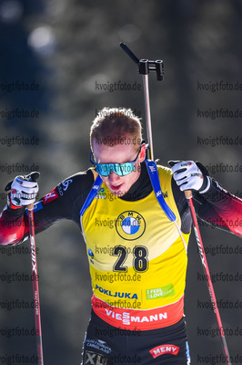 17.02.2021, xkvx, Biathlon IBU World Championships Pokljuka, Einzel Herren, v.l. Johannes Thingnes Boe (Norway) in aktion / in action competes